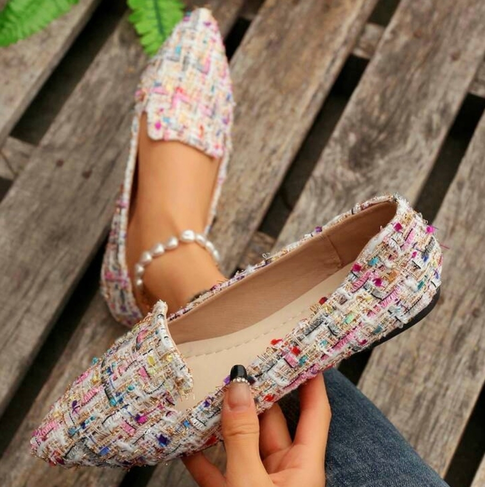 Women's Plaid-Pattern Flats